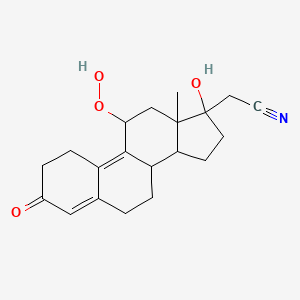 molecular formula C20H25NO4 B12290119 11beta-Hydroperoxy Dienogest 