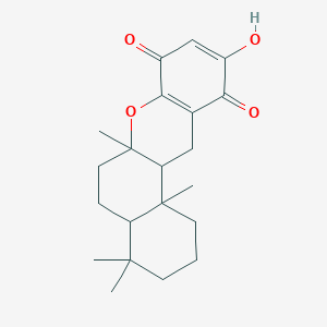 10-Hydroxy-4,4,6a,12b-tetramethyl-1,2,3,4a,5,6,12,12a-octahydrobenzo[a]xanthene-8,11-dione