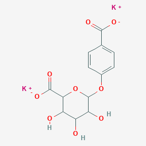 Dipotassium;6-(4-carboxylatophenoxy)-3,4,5-trihydroxyoxane-2-carboxylate