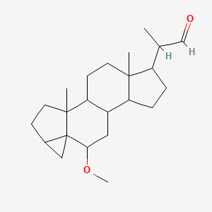 6beta-Methoxy-3alpha,5-cyclo-5alpha-pregnane-20alpha-carboxaldehyde