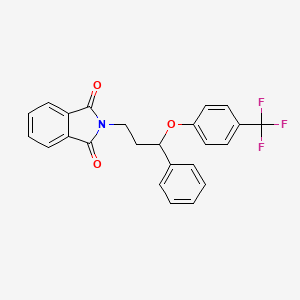 2-[3-Phenyl-3-[4-(trifluoromethyl)phenoxy]propyl]isoindole-1,3-dione