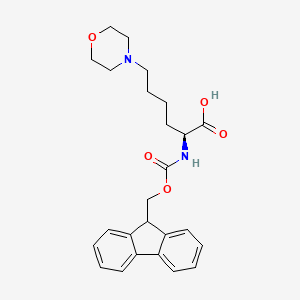 4-Morpholinehexanoic acid, alpha-[[(9H-fluoren-9-ylmethoxy)carbonyl]amino]-, (alphaS)-