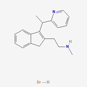 molecular formula C19H23BrN2 B12290233 rac-N-DemethylDimethindene-d3Hydrobromide 