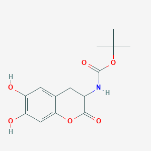 (S)-6,7-Dihydroxy-2-oxo-3-chromancarbamicAcidtert-ButylEster