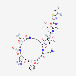 molecular formula C65H101N17O16S B12290240 Bacitracin B2 (Ikai et al.) 