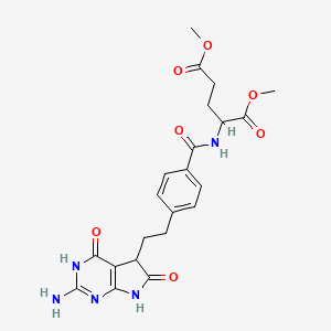 dimethyl 2-[[4-[2-(2-amino-4,6-dioxo-5,7-dihydro-3H-pyrrolo[2,3-d]pyrimidin-5-yl)ethyl]benzoyl]amino]pentanedioate