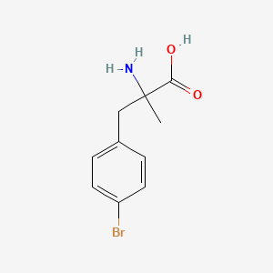 molecular formula C10H12BrNO2 B12290246 2-Amino-3-(4-bromophenyl)-2-methylpropanoic acid 