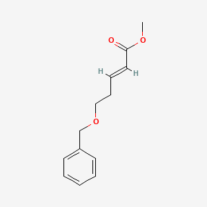 molecular formula C13H16O3 B12290255 2-Pentenoic acid, 5-(phenylmethoxy)-, methyl ester, (2E)- 