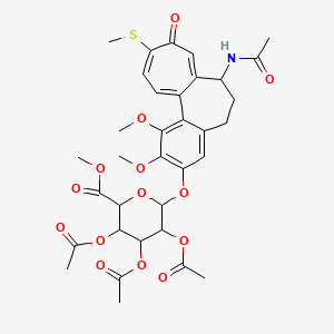 molecular formula C34H39NO14S B12290269 3-Demethyl thiocolchicine 2-O-(2,3,4-tri-O-acetyl-beta-D-glucuronide methyl ester) 