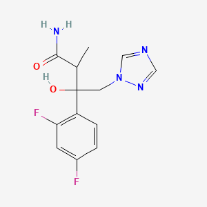 3-(2,4-Difluorophenyl)-3-hydroxy-2-methyl-4-(1,2,4-triazol-1-yl)butanamide