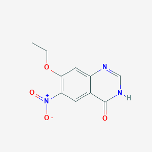 molecular formula C10H9N3O4 B12290389 7-Ethoxy-6-nitroquinazolin-4(3H)-one 