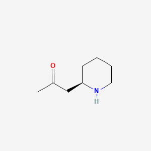 molecular formula C8H15NO B1229039 (R)-1-(2-哌啶基)丙酮 CAS No. 2858-66-4