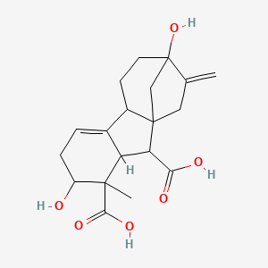 2beta,7-Dihydroxy-1-methyl-8-methylene-4bbeta-gibb-4-ene-1alpha,10beta-dicarboxylicAcid