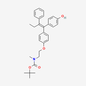 molecular formula C30H35NO4 B12290414 N-Boc-N-desmethyl-4-hydroxyTamoxifen(E/ZMixture) 