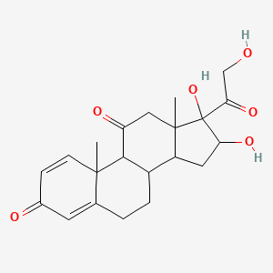 16,17-Dihydroxy-17-(2-hydroxyacetyl)-10,13-dimethyl-6,7,8,9,12,14,15,16-octahydrocyclopenta[a]phenanthrene-3,11-dione