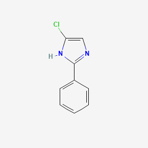 molecular formula C9H7ClN2 B12290430 4-Chloro-2-phenyl-1H-imidazole 