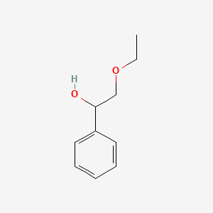 molecular formula C10H14O2 B12290435 Benzenemethanol, alpha-(ethoxymethyl)- CAS No. 22383-53-5