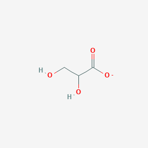 molecular formula C3H5O4- B1229046 醛糖酸 