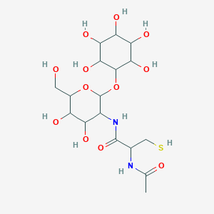 2-acetamido-N-[4,5-dihydroxy-6-(hydroxymethyl)-2-(2,3,4,5,6-pentahydroxycyclohexyl)oxyoxan-3-yl]-3-sulfanylpropanamide