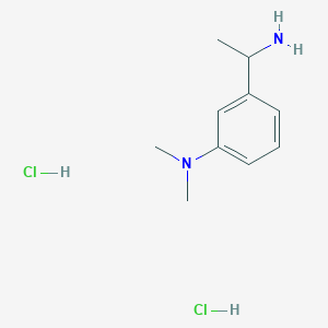 3-(1-aminoethyl)-N,N-dimethylaniline;dihydrochloride