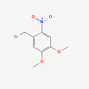 molecular formula C9H10BrNO4 B1229050 1-(Bromomethyl)-4,5-dimethoxy-2-nitrobenzene CAS No. 53413-67-5