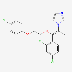 molecular formula C20H17Cl3N2O2 B1229052 Omoconazole CAS No. 74512-12-2