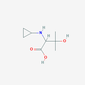 molecular formula C8H15NO3 B12290542 2-(Cyclopropylamino)-3-hydroxy-3-methylbutyric Acid 