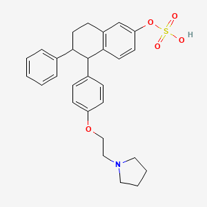 molecular formula C28H31NO5S B12290554 Lasofoxifene Sulfate 