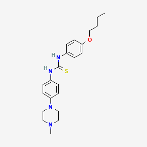 molecular formula C22H30N4OS B1229056 Butomelide CAS No. 34349-88-7