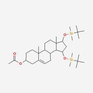 (3beta,15alpha,17beta)-15,17-Bis-O-(tert-butyldimethylsilyloxy) Androst-5-en-3-ol 3-O-Acetate