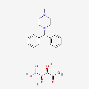 molecular formula C22H28N2O6 B12290598 Cyclizine tartrate CAS No. 84057-82-9