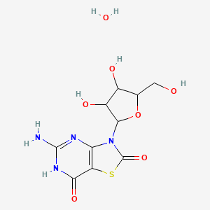 5-Amino-3-beta-D-ribofuranosylthiazolo[4,5-d]pyrimidine-2,7(3H,6H)-dione monohydrate