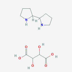 2,3-Dihydroxybutanedioic acid;2-pyrrolidin-2-ylpyrrolidine