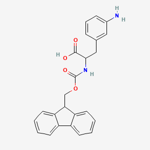 (2S)-3-(3-aminophenyl)-2-({[(9H-fluoren-9-yl)methoxy]carbonyl}amino)propanoic acid