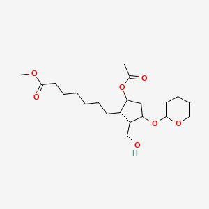 molecular formula C21H36O7 B12290709 Methyl 7-[5-acetyloxy-2-(hydroxymethyl)-3-(oxan-2-yloxy)cyclopentyl]heptanoate 