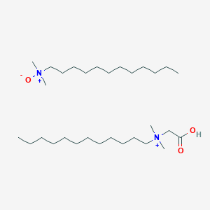 molecular formula C30H65N2O3+ B1229071 carboxymethyl-dodecyl-dimethylazanium;N,N-dimethyldodecan-1-amine oxide CAS No. 86903-77-7