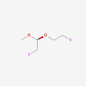 molecular formula C5H10I2O2 B12290720 (S)-2-Iodo-1-(2-iodoethoxy)-1-methoxyethane CAS No. 136418-26-3