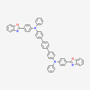 N-[4-(1,3-benzoxazol-2-yl)phenyl]-4-[4-[4-(N-[4-(1,3-benzoxazol-2-yl)phenyl]anilino)phenyl]phenyl]-N-phenylaniline