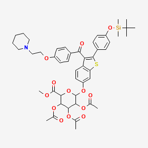 Methyl-1-(4'-tert-butyldimethylsylyl-6-hydroxyraloxifene)-2,3,4-tri-O-acetyl--D-glycopyranuronate