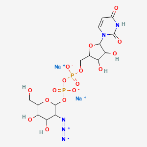 Disodium;[3-azido-4,5-dihydroxy-6-(hydroxymethyl)oxan-2-yl] [[5-(2,4-dioxopyrimidin-1-yl)-3,4-dihydroxyoxolan-2-yl]methoxy-oxidophosphoryl] phosphate