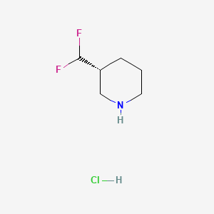 (3R)-3-(difluoromethyl)piperidine;hydrochloride