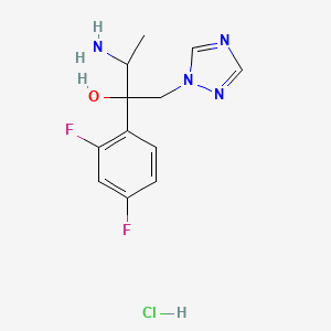 3-Amino-2-(2,4-difluorophenyl)-1-(1,2,4-triazol-1-yl)butan-2-ol;hydrochloride