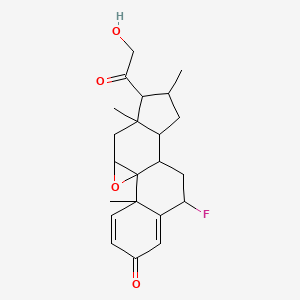 8-Fluoro-14-(2-hydroxyacetyl)-2,13,15-trimethyl-18-oxapentacyclo[8.8.0.01,17.02,7.011,15]octadeca-3,6-dien-5-one