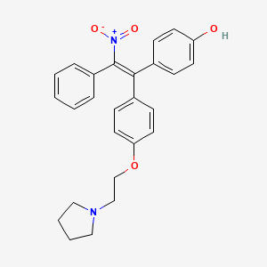 Phenol, 4-(2-nitro-2-phenyl-1-(4-(2-(1-pyrrolidinyl)ethoxy)phenyl)ethenyl)-
