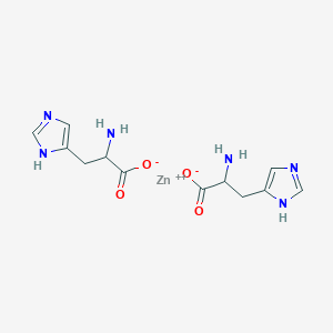 molecular formula C12H16N6O4Zn B1229102 ZINC histidinate 