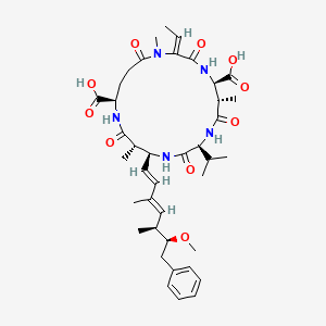molecular formula C40H57N5O10 B1229120 Motuporin CAS No. 141672-08-4