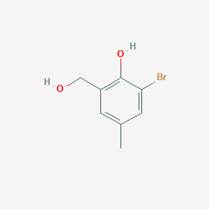 molecular formula C8H9BrO2 B12291231 2-Bromo-6-(hydroxymethyl)-4-methylphenol CAS No. 43135-49-5