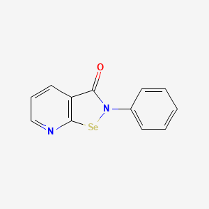 molecular formula C12H8N2OSe B1229129 2-Phenyl-[1,2]selenazolo[5,4-b]pyridin-3-one 