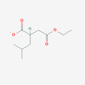 molecular formula C10H17O4- B12291307 Butanedioic acid, 2-(2-methylpropyl)-, 4-ethyl ester 