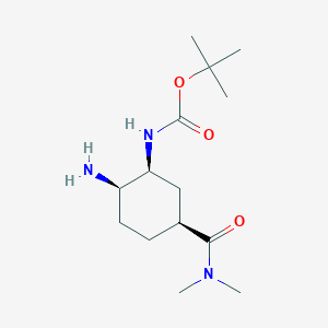 tert-Butyl ((1S,2R,5S)-2-amino-5-(dimethylcarbamoyl)cyclohexyl)carbamate